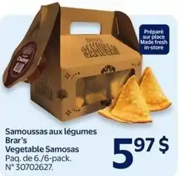 Walmart Vegetable Samosas offer