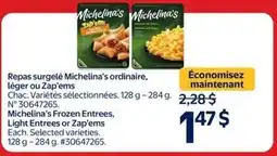 Walmart Michelina's Frozen Entrees or Light Entrees or Zap'ems offer