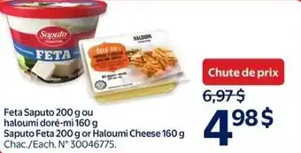 Walmart Saputo Feta or Haloumi Cheese offer
