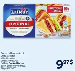 Walmart Lafleur Cooked Bacon offer