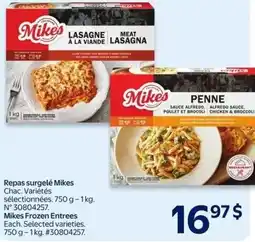 Walmart Mikes Frozen Entrees offer