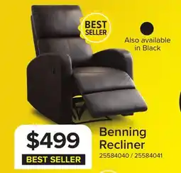 Leon's Benning Recliner - Dark Brown offer