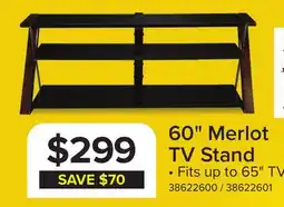 Leon's Merlot 60 TV Stand - Espresso, Black offer