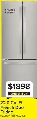 Leon's LG 30 Smudge Resistant Stainless Steel French Door Refrigerator (22 cu. ft.) - LRFNS2200S offer