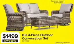 Leon's Isla 4-Piece Outdoor Conversation Set offer