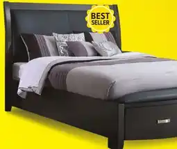 Leon's Cinema 3-Piece Queen Storage Bed - Charcoal offer