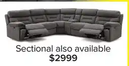 Leon's Dawson 6-Piece Power Reclining Sectional with Console - Graphite offer