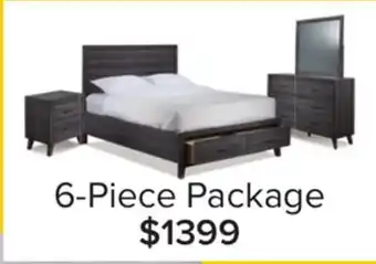 Leon's Miller 6-Piece Queen Storage Bedroom Package - Grey offer