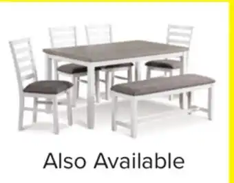 Leon's Breeze 6-Piece Dining Set - White, Grey offer