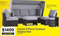 Leon's Caprie Outdoor Day Bed - Black, Grey offer