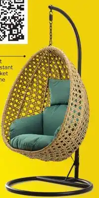 Leon's Oasis Outdoor Egg Chair - Beige & Green offer