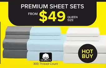Leon's PREMIUM SHEET SETS offer