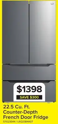 Leon's L2 Stainless Steel Counter-Depth French Door Refrigerator (22.48 Cu.Ft.) - LRQ23B4AST offer