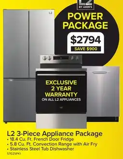 Leon's L2 3-Piece Appliance Package offer