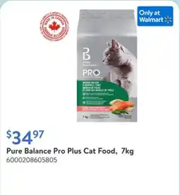 Walmart Pure Balance Pro Plus Cat Food, 7kg offer