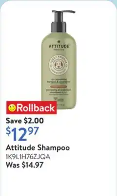 Walmart Attitude Shampoo offer