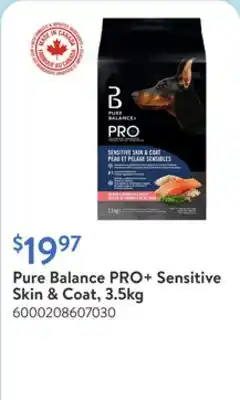 Walmart Pure Balance PRO+ Sensitive Skin & Coat, 3.5kg offer