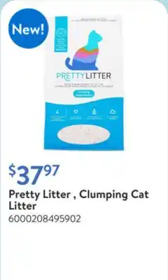 Walmart Pretty Litter , Clumping Cat Litter offer