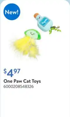 Walmart One Paw Cat Toys offer