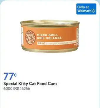 Walmart Special Kitty Cat Food Cans offer