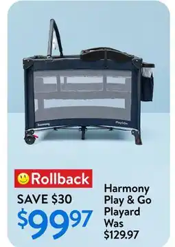 Walmart Harmony Play & Go Playard offer