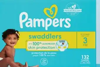 Walmart Pampers Swaddlers, Swaddlers 360°, Cruiser 360°, or Baby Dry Huge Pack offer