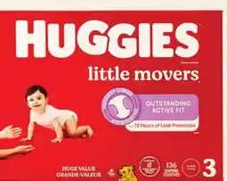 Walmart Huggies Little Movers Diapers offer