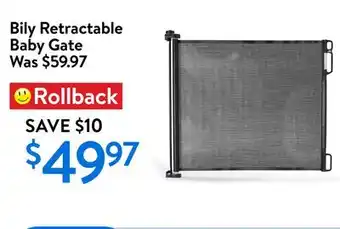 Walmart Bily Retractable Baby Gate offer