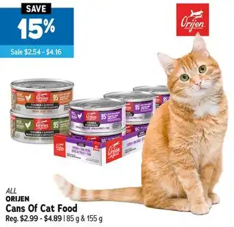 Ren’s Pets Depot ALL ORIJEN Cans Of Cat Food offer