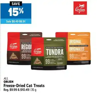 Ren’s Pets Depot ALL ORIJEN Freeze-Dried Cat Treats offer