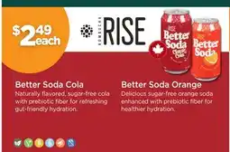 Nature's Source and Nature's Signature Rise Better Soda Cola, Better Soda Orange offer