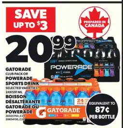 Independent City Market GATORADE CLUB PACK OR POWERADE SPORTS DRINK 24X591 ML offer