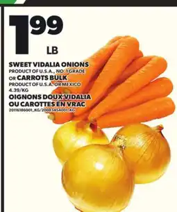 Independent City Market SWEET VIDALIA ONIONS OR CARROTS BULK offer