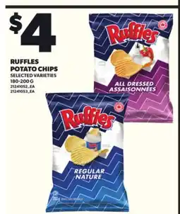 Independent City Market RUFFLES POTATO CHIPS 180-200 G offer