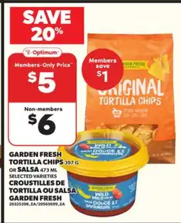 Independent City Market GARDEN FRESH TORTILLA CHIPS 397 G OR SALSA 473 ML offer