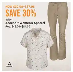 Cabela's Ascend Women's Apparel offer