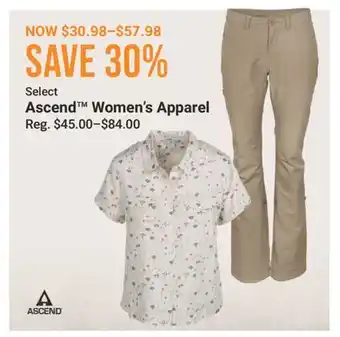 Cabela's Ascend Women's Apparel offer