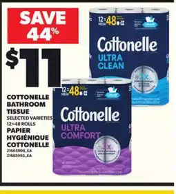 Independent City Market COTTONELLE BATHROOM TISSUE, 12=48 ROLLS offer