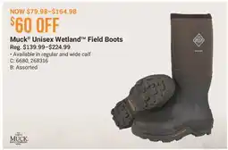 Cabela's Muck Unisex Wetland Field Boots offer