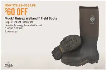 Cabela's Muck Unisex Wetland Field Boots offer