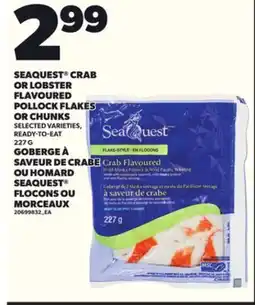 Independent City Market SEAQUEST CRAB OR LOBSTER FLAVOURED POLLOCK FLAKES OR CHUNKS 227 G offer