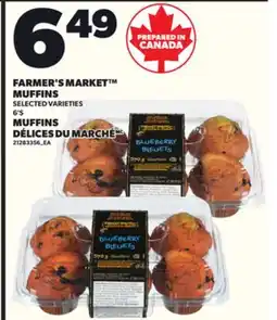 Independent City Market FARMER'S MARKET MUFFINS 6'S offer