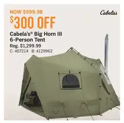 Cabela's Cabela's Big Horn III 6-Person Tent offer
