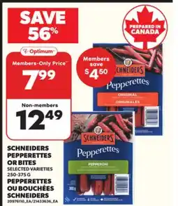 Independent City Market SCHNEIDERS PEPPERETTES OR BITES, 250-375 G offer