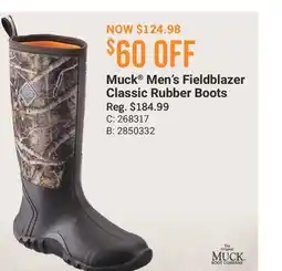 Cabela's Muck Men's Fieldblazer Classic Rubber Boots offer