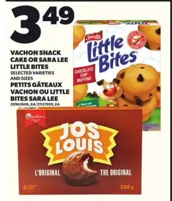 Independent City Market VACHON SNACK CAKE OR SARA LEE LITTLE BITES offer