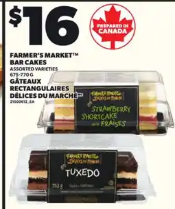 Independent City Market FARMER'S MARKET BAR CAKES, 675-770 G offer