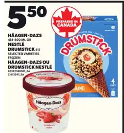 Independent City Market HÄAGEN-DAZS, 414 ML OR OR NESTLÉ NESTLÉ DRUMSTICK DRUMSTICK, 4'S offer
