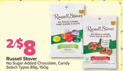 PharmaChoice Russell Stover No Sugar Added Chocolate, Candy offer