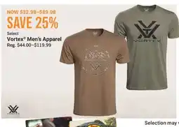 Cabela's Select Vortex Men's Apparel offer
